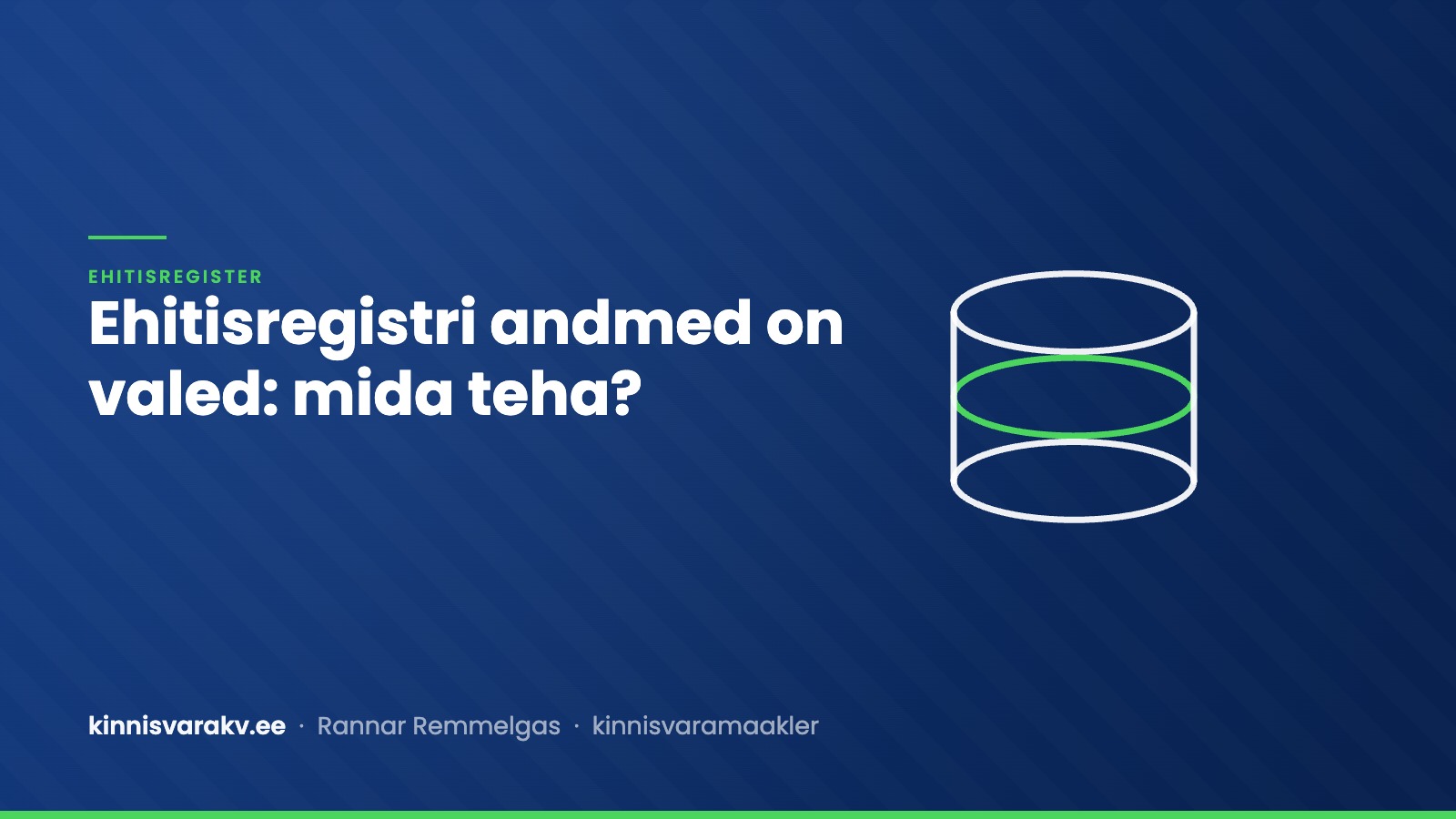 Ehitisregistri andmete parandamine, kui kanne on vale