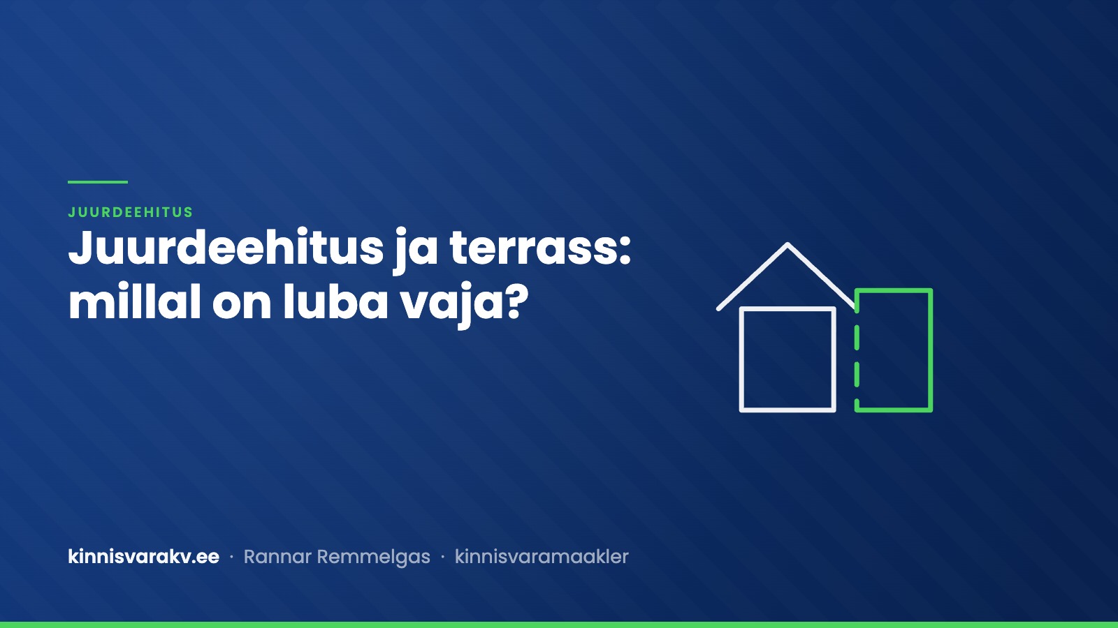 Juurdeehitus ja terrass – millal on ehitusluba vaja
