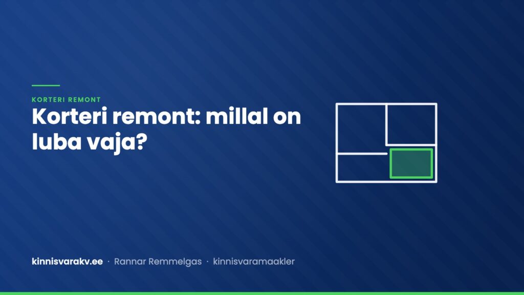 Korteri remont – millal on vaja luba ja ühistu nõusolekut